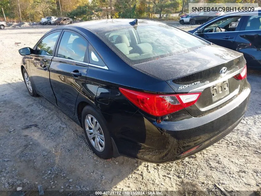 2011 Hyundai Sonata Gls VIN: 5NPEB4AC9BH165809 Lot: 40721772