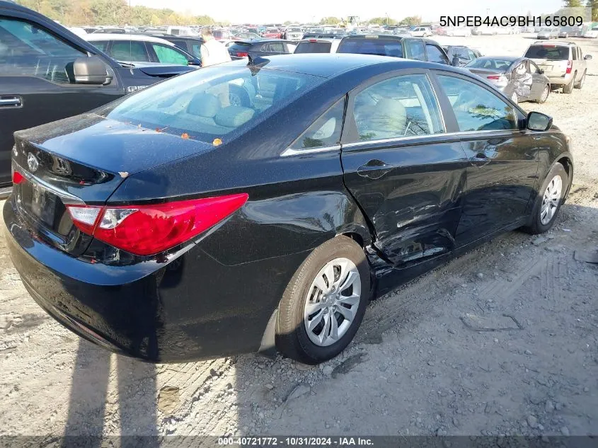 2011 Hyundai Sonata Gls VIN: 5NPEB4AC9BH165809 Lot: 40721772