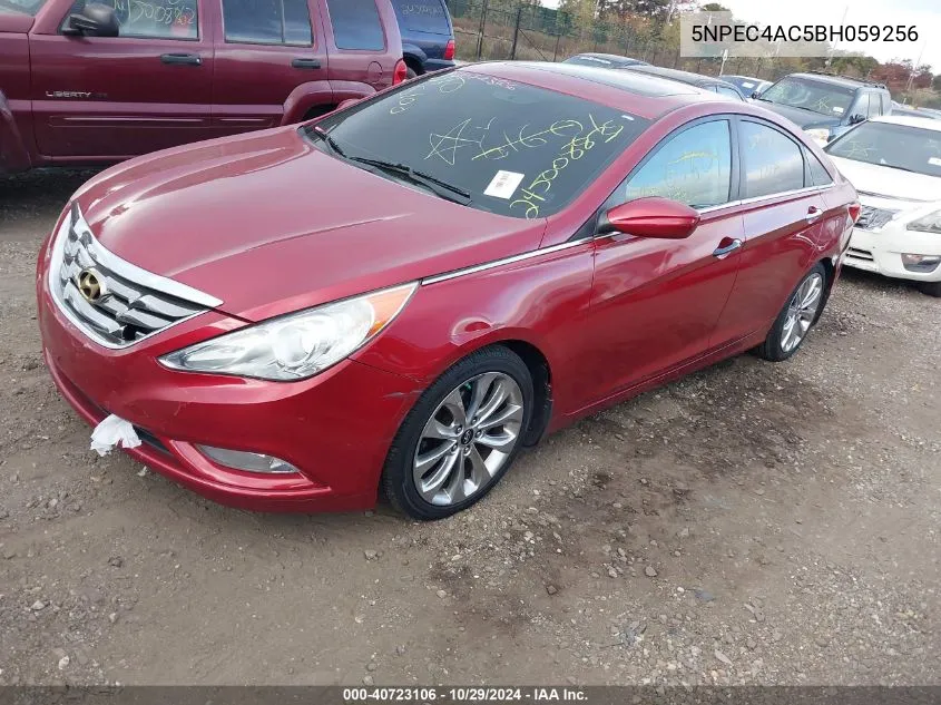 2011 Hyundai Sonata Se VIN: 5NPEC4AC5BH059256 Lot: 40723106