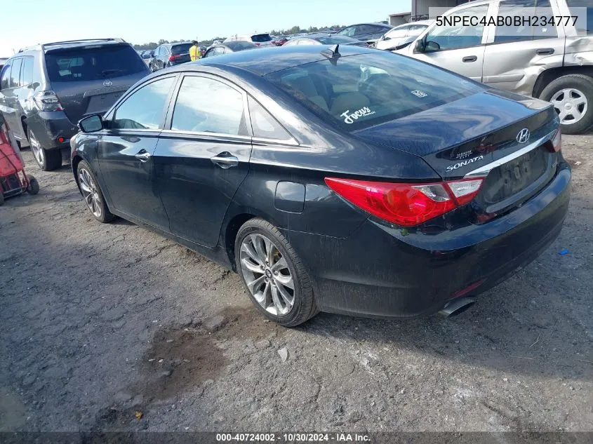 2011 Hyundai Sonata Limited 2.0T VIN: 5NPEC4AB0BH234777 Lot: 40724002