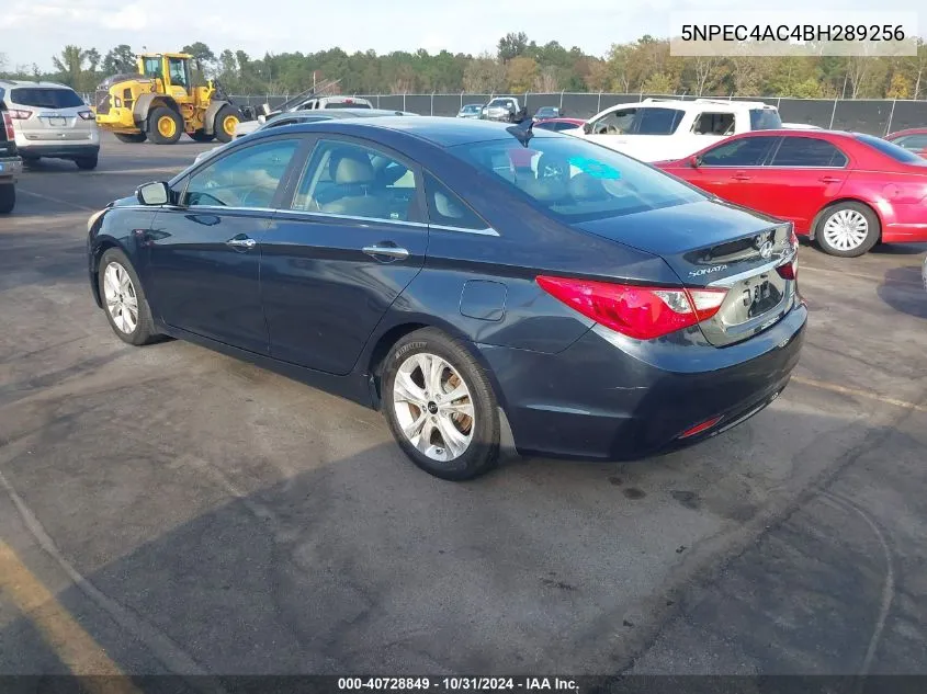 2011 Hyundai Sonata Limited VIN: 5NPEC4AC4BH289256 Lot: 40728849