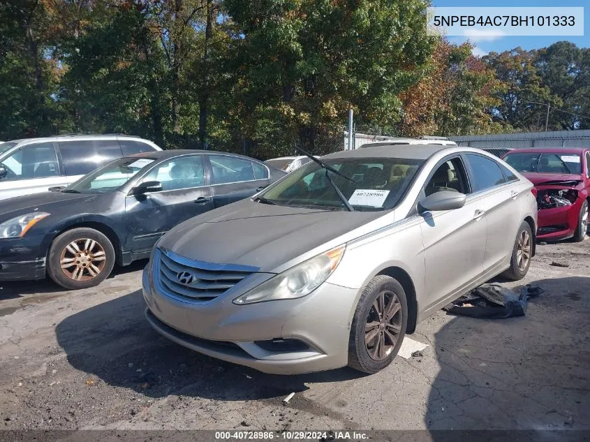 2011 Hyundai Sonata Gls VIN: 5NPEB4AC7BH101333 Lot: 40728986