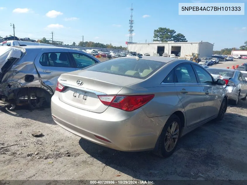 2011 Hyundai Sonata Gls VIN: 5NPEB4AC7BH101333 Lot: 40728986