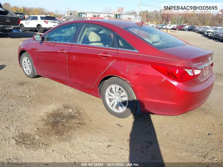 2011 Hyundai Sonata Gls VIN: 5NPEB4AC9BH305695 Lot: 40729293