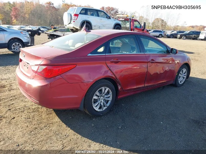 2011 Hyundai Sonata Gls VIN: 5NPEB4AC9BH305695 Lot: 40729293