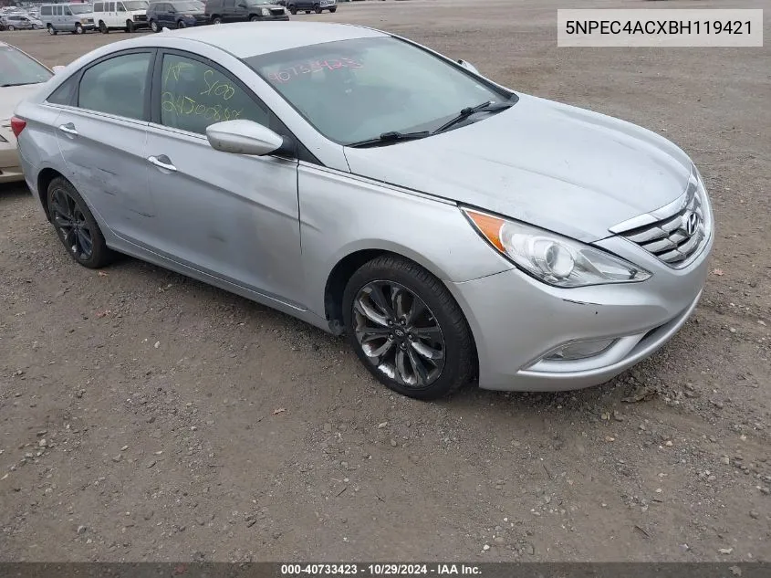 2011 Hyundai Sonata Se VIN: 5NPEC4ACXBH119421 Lot: 40733423