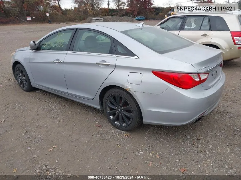 2011 Hyundai Sonata Se VIN: 5NPEC4ACXBH119421 Lot: 40733423