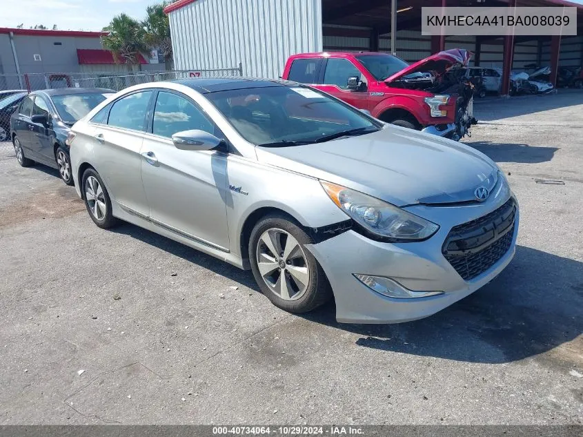 2011 Hyundai Sonata Hybrid VIN: KMHEC4A41BA008039 Lot: 40734064