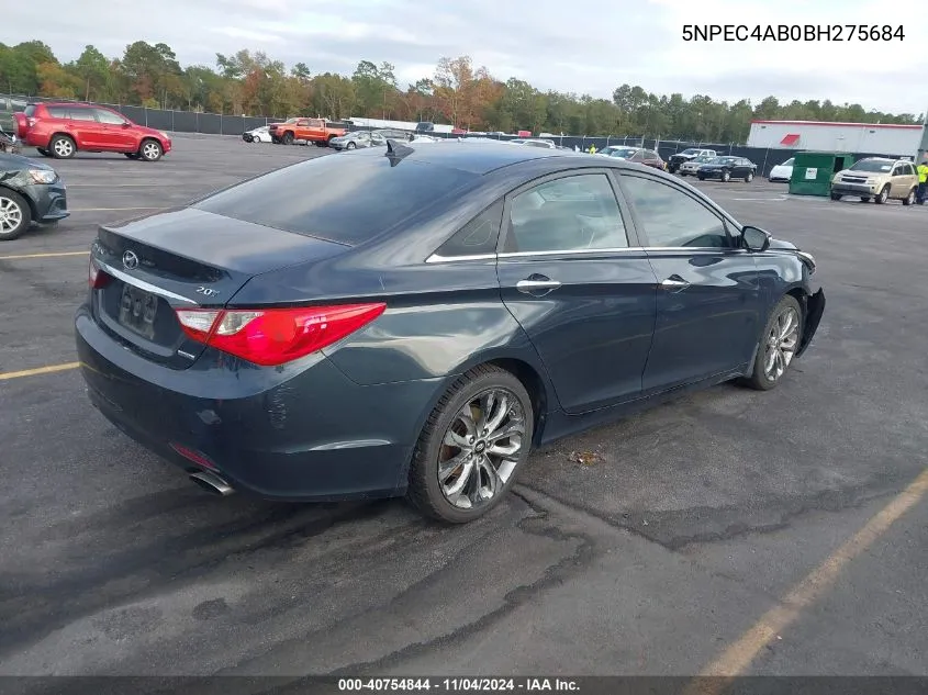 2011 Hyundai Sonata Limited 2.0T VIN: 5NPEC4AB0BH275684 Lot: 40754844