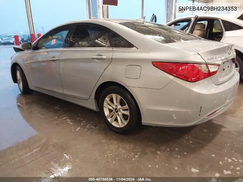 2011 Hyundai Sonata Gls VIN: 5NPEB4AC9BH234353 Lot: 40758536