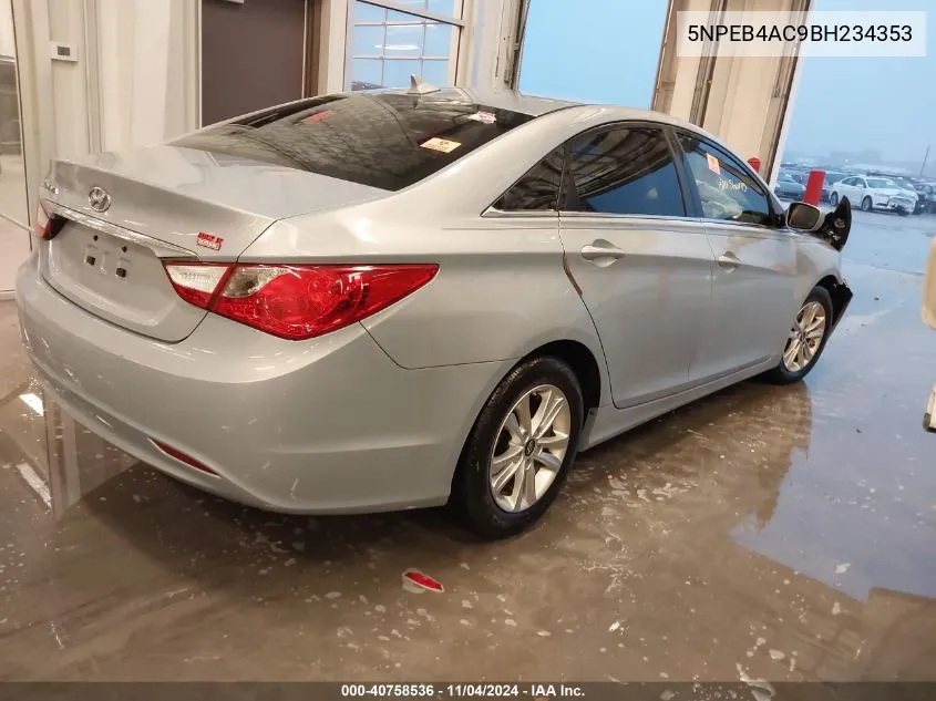 2011 Hyundai Sonata Gls VIN: 5NPEB4AC9BH234353 Lot: 40758536