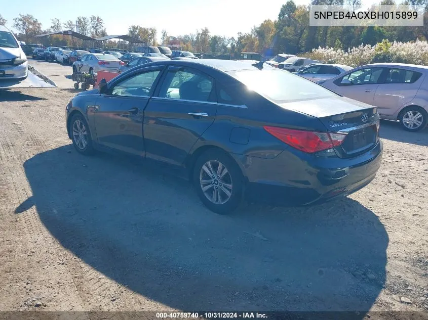 2011 Hyundai Sonata Gls VIN: 5NPEB4ACXBH015899 Lot: 40759740