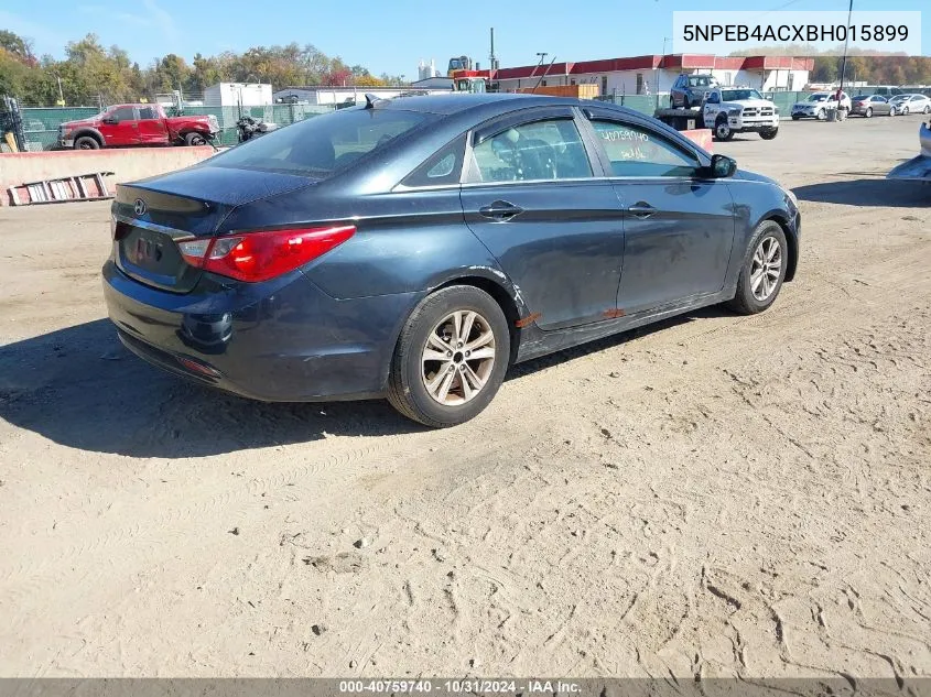 2011 Hyundai Sonata Gls VIN: 5NPEB4ACXBH015899 Lot: 40759740