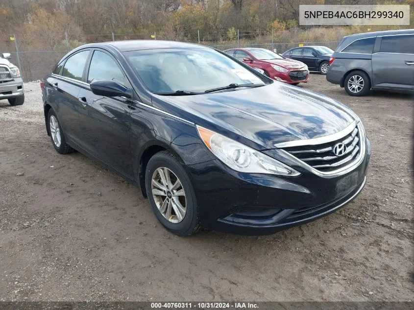 2011 Hyundai Sonata Gls VIN: 5NPEB4AC6BH299340 Lot: 40760311