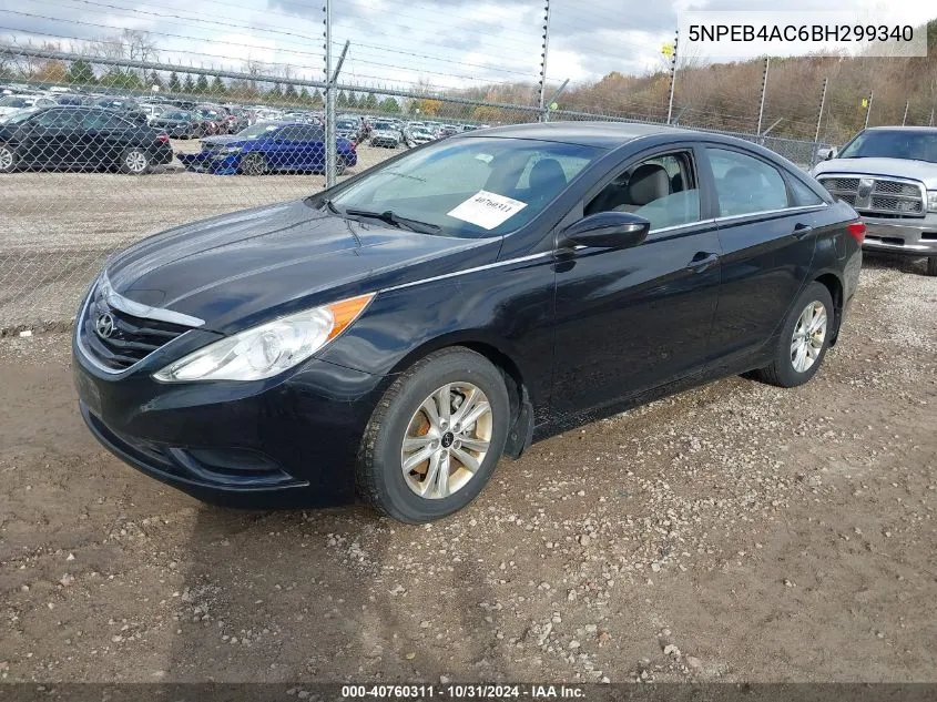 2011 Hyundai Sonata Gls VIN: 5NPEB4AC6BH299340 Lot: 40760311