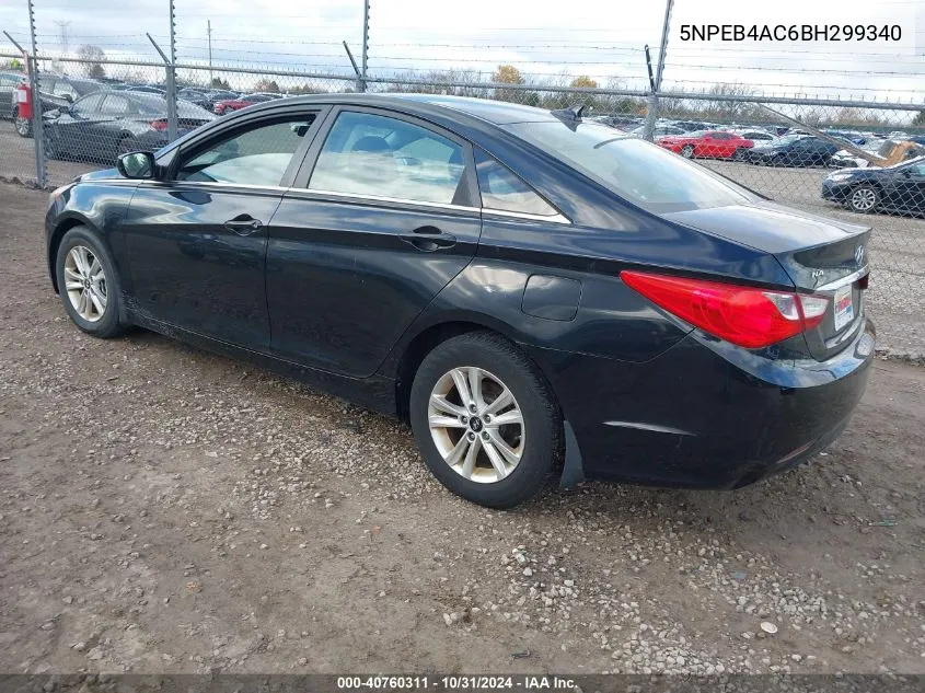 2011 Hyundai Sonata Gls VIN: 5NPEB4AC6BH299340 Lot: 40760311