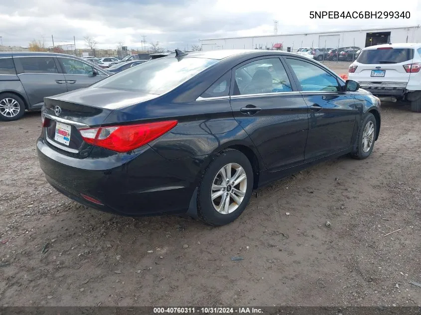 2011 Hyundai Sonata Gls VIN: 5NPEB4AC6BH299340 Lot: 40760311