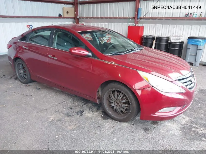 2011 Hyundai Sonata Se VIN: 5NPEC4AC3BH041449 Lot: 40762241