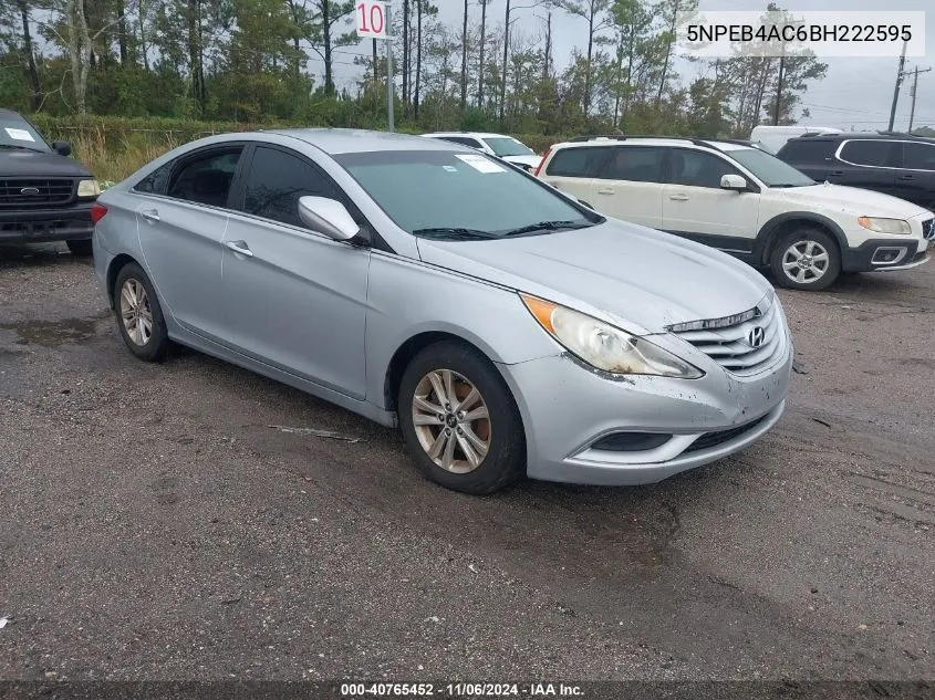 2011 Hyundai Sonata Gls VIN: 5NPEB4AC6BH222595 Lot: 40765452