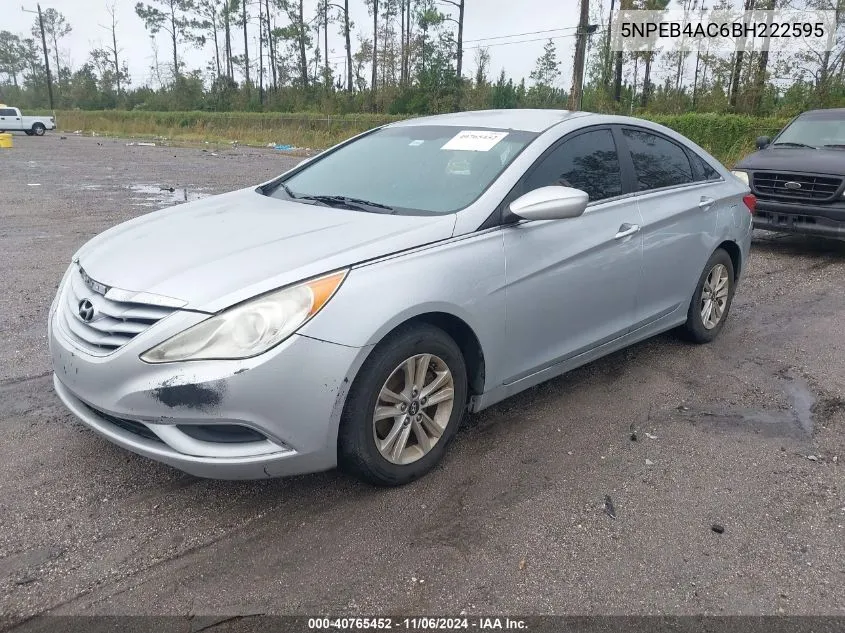 2011 Hyundai Sonata Gls VIN: 5NPEB4AC6BH222595 Lot: 40765452