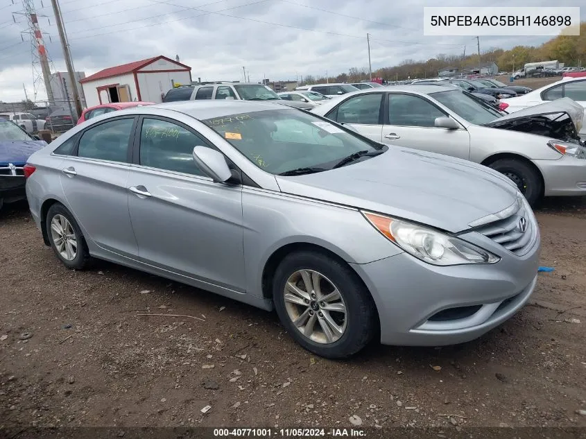 2011 Hyundai Sonata Gls VIN: 5NPEB4AC5BH146898 Lot: 40771001