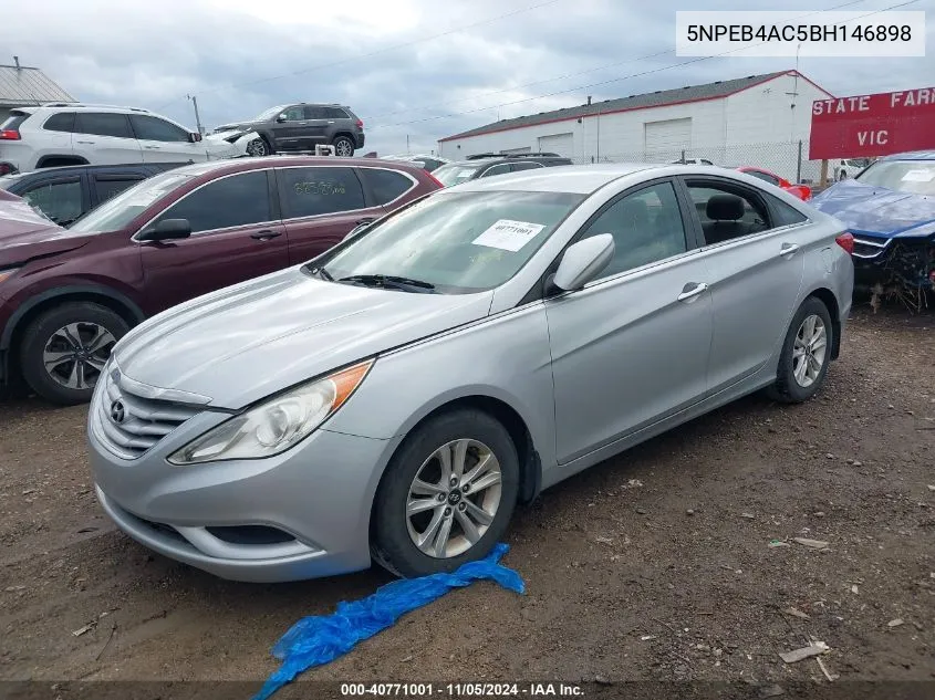 2011 Hyundai Sonata Gls VIN: 5NPEB4AC5BH146898 Lot: 40771001