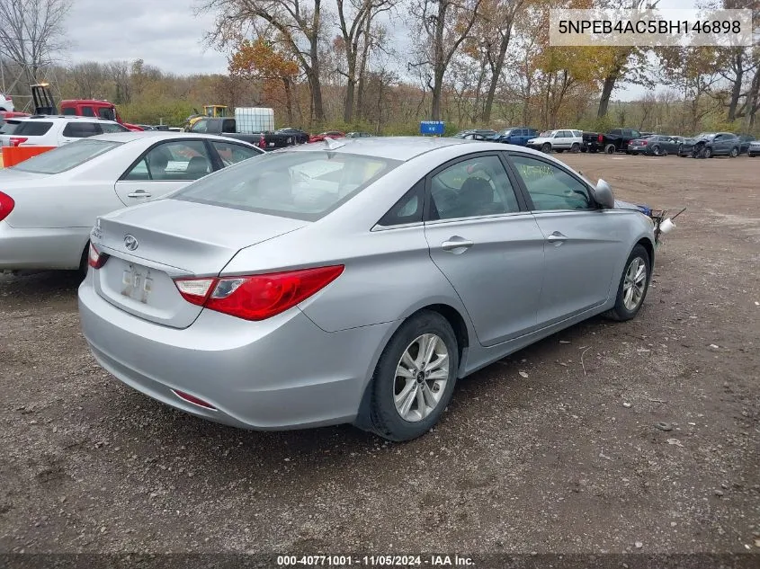 2011 Hyundai Sonata Gls VIN: 5NPEB4AC5BH146898 Lot: 40771001