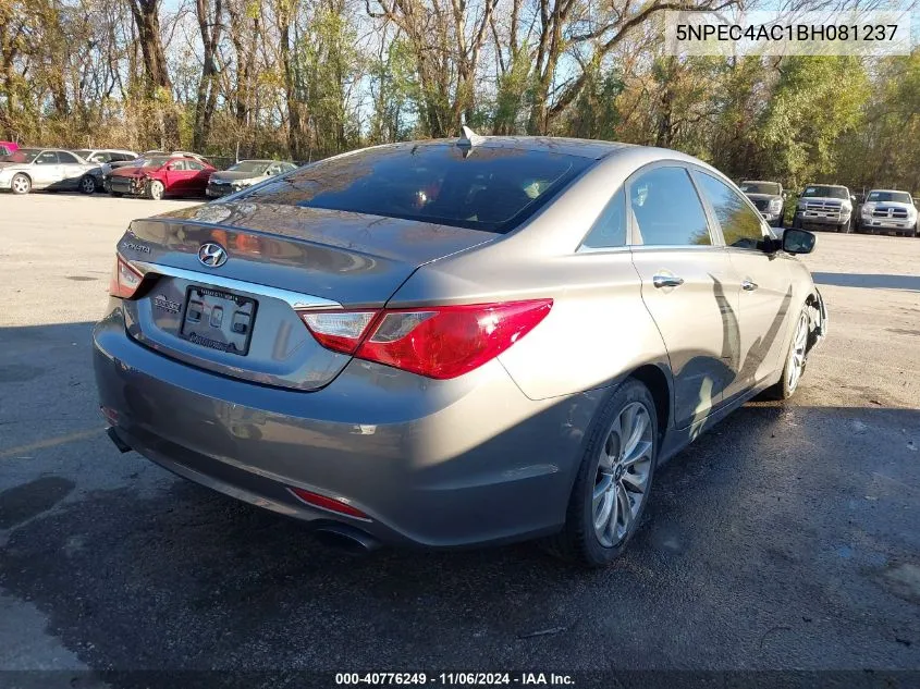 2011 Hyundai Sonata Se VIN: 5NPEC4AC1BH081237 Lot: 40776249