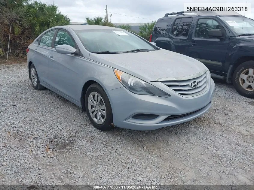 2011 Hyundai Sonata Gls VIN: 5NPEB4AC9BH263318 Lot: 40777863