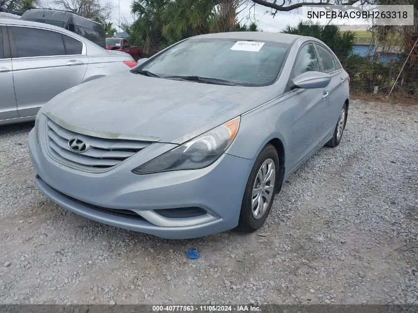 2011 Hyundai Sonata Gls VIN: 5NPEB4AC9BH263318 Lot: 40777863