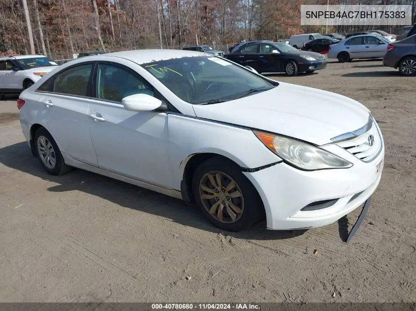 2011 Hyundai Sonata Gls VIN: 5NPEB4AC7BH175383 Lot: 40780680