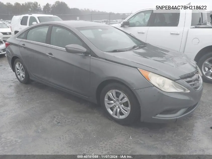 2011 Hyundai Sonata Gls VIN: 5NPEB4AC7BH218622 Lot: 40781058