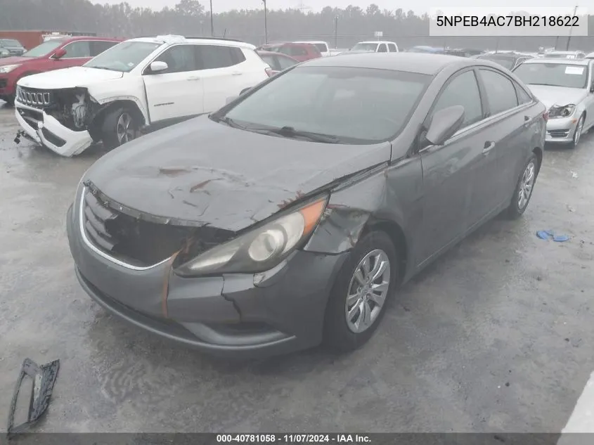 2011 Hyundai Sonata Gls VIN: 5NPEB4AC7BH218622 Lot: 40781058