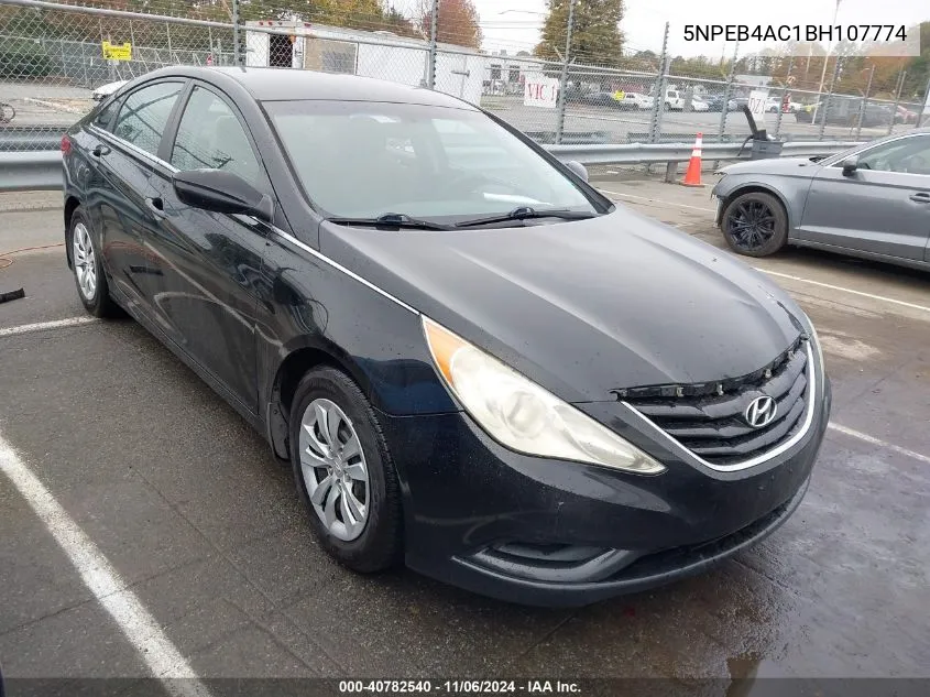 2011 Hyundai Sonata Gls VIN: 5NPEB4AC1BH107774 Lot: 40782540