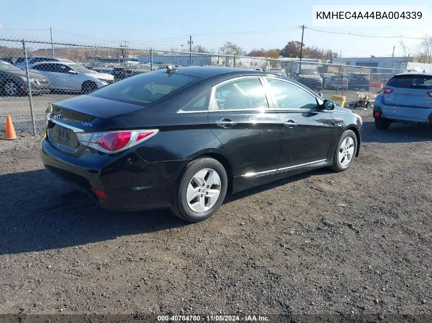 2011 Hyundai Sonata Hybrid VIN: KMHEC4A44BA004339 Lot: 40784780