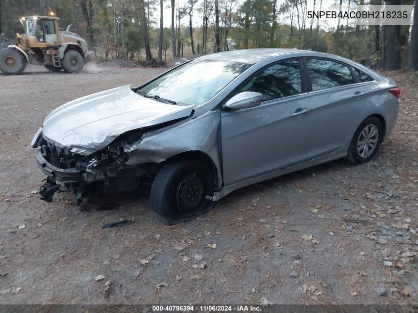 2011 Hyundai Sonata Gls VIN: 5NPEB4AC0BH218235 Lot: 40796394