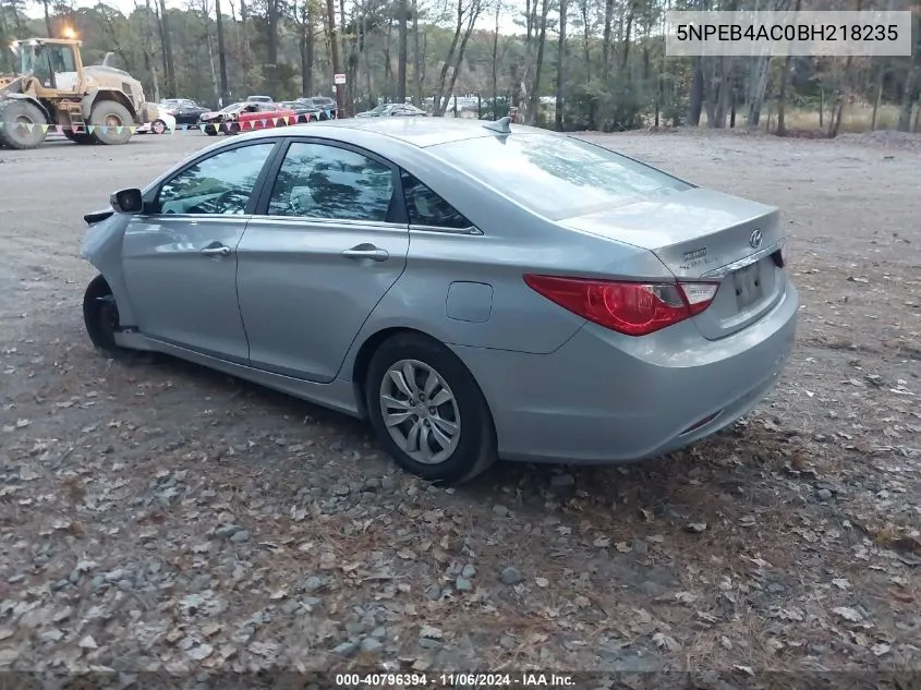 2011 Hyundai Sonata Gls VIN: 5NPEB4AC0BH218235 Lot: 40796394