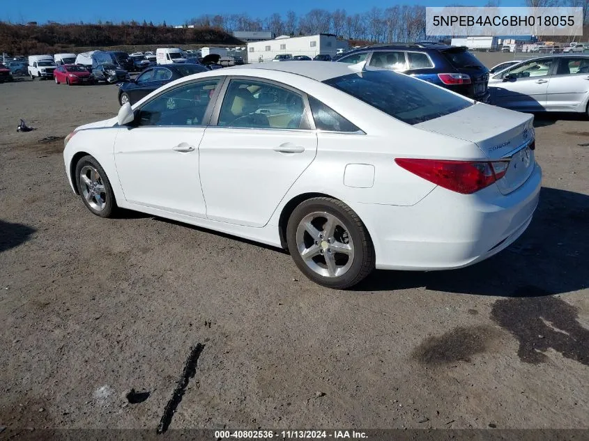 2011 Hyundai Sonata Gls VIN: 5NPEB4AC6BH018055 Lot: 40802536