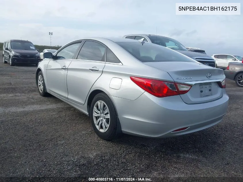 2011 Hyundai Sonata Gls VIN: 5NPEB4AC1BH162175 Lot: 40803716