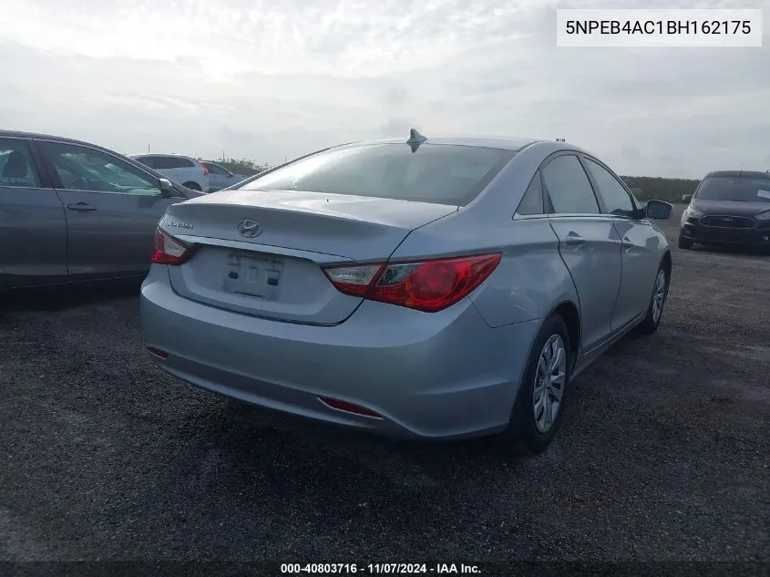 2011 Hyundai Sonata Gls VIN: 5NPEB4AC1BH162175 Lot: 40803716