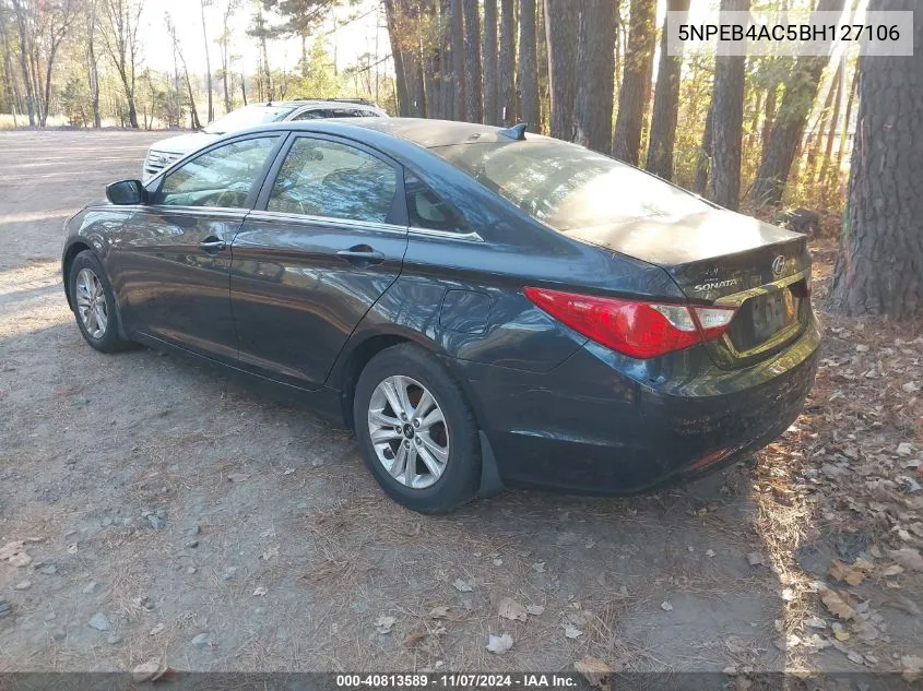 2011 Hyundai Sonata Gls VIN: 5NPEB4AC5BH127106 Lot: 40813589