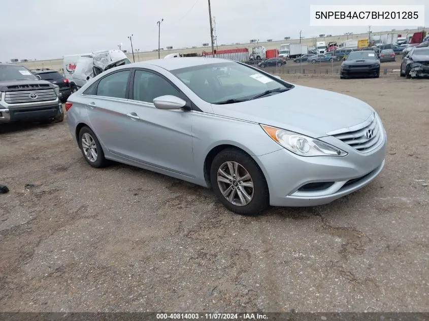 2011 Hyundai Sonata Gls VIN: 5NPEB4AC7BH201285 Lot: 40814003