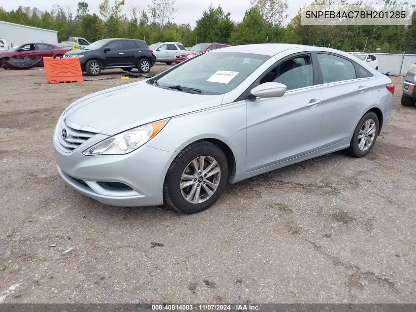 2011 Hyundai Sonata Gls VIN: 5NPEB4AC7BH201285 Lot: 40814003