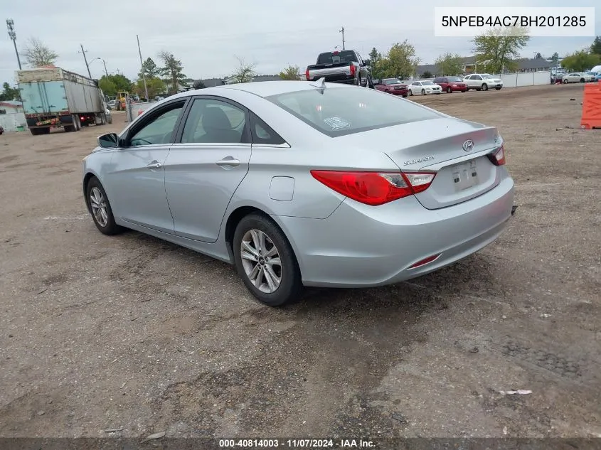 2011 Hyundai Sonata Gls VIN: 5NPEB4AC7BH201285 Lot: 40814003