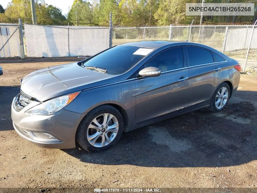 2011 Hyundai Sonata Limited VIN: 5NPEC4AC1BH265268 Lot: 40817070