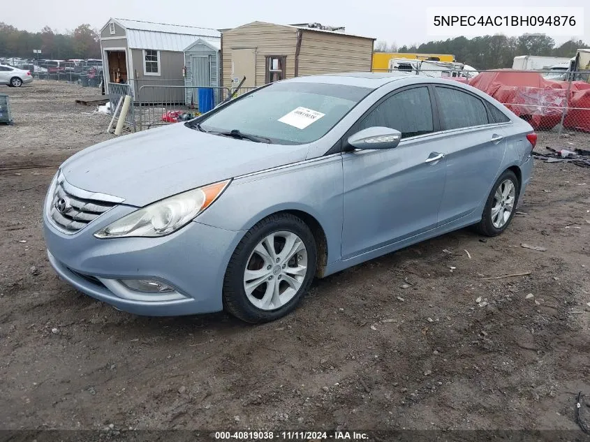 2011 Hyundai Sonata Limited VIN: 5NPEC4AC1BH094876 Lot: 40819038