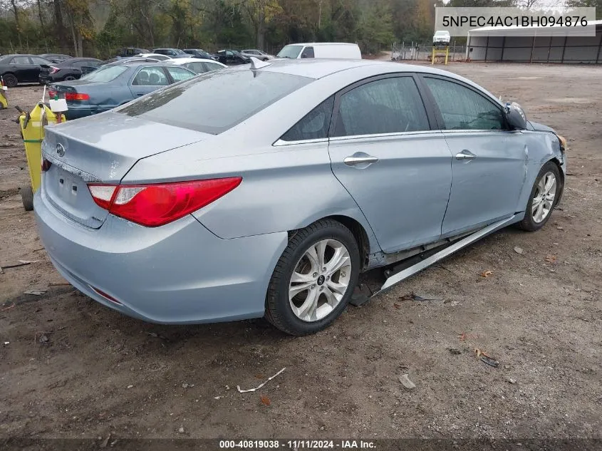 2011 Hyundai Sonata Limited VIN: 5NPEC4AC1BH094876 Lot: 40819038