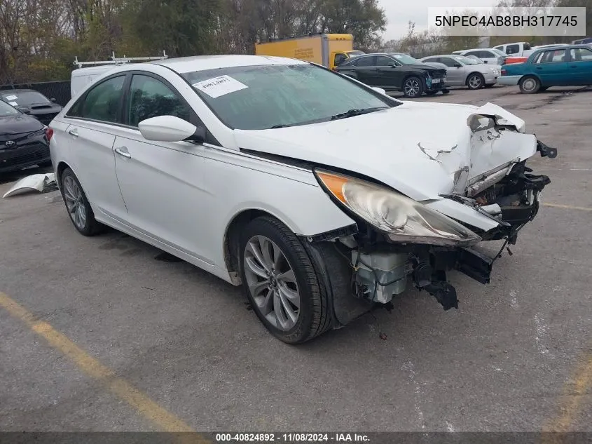 2011 Hyundai Sonata Se 2.0T VIN: 5NPEC4AB8BH317745 Lot: 40824892