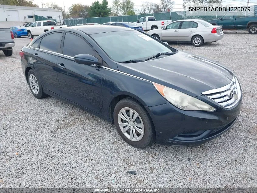 2011 Hyundai Sonata Gls VIN: 5NPEB4AC0BH220079 Lot: 40827147