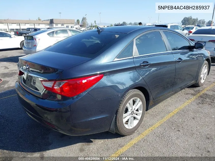 2011 Hyundai Sonata Gls VIN: 5NPEB4AC4BH285937 Lot: 40828654